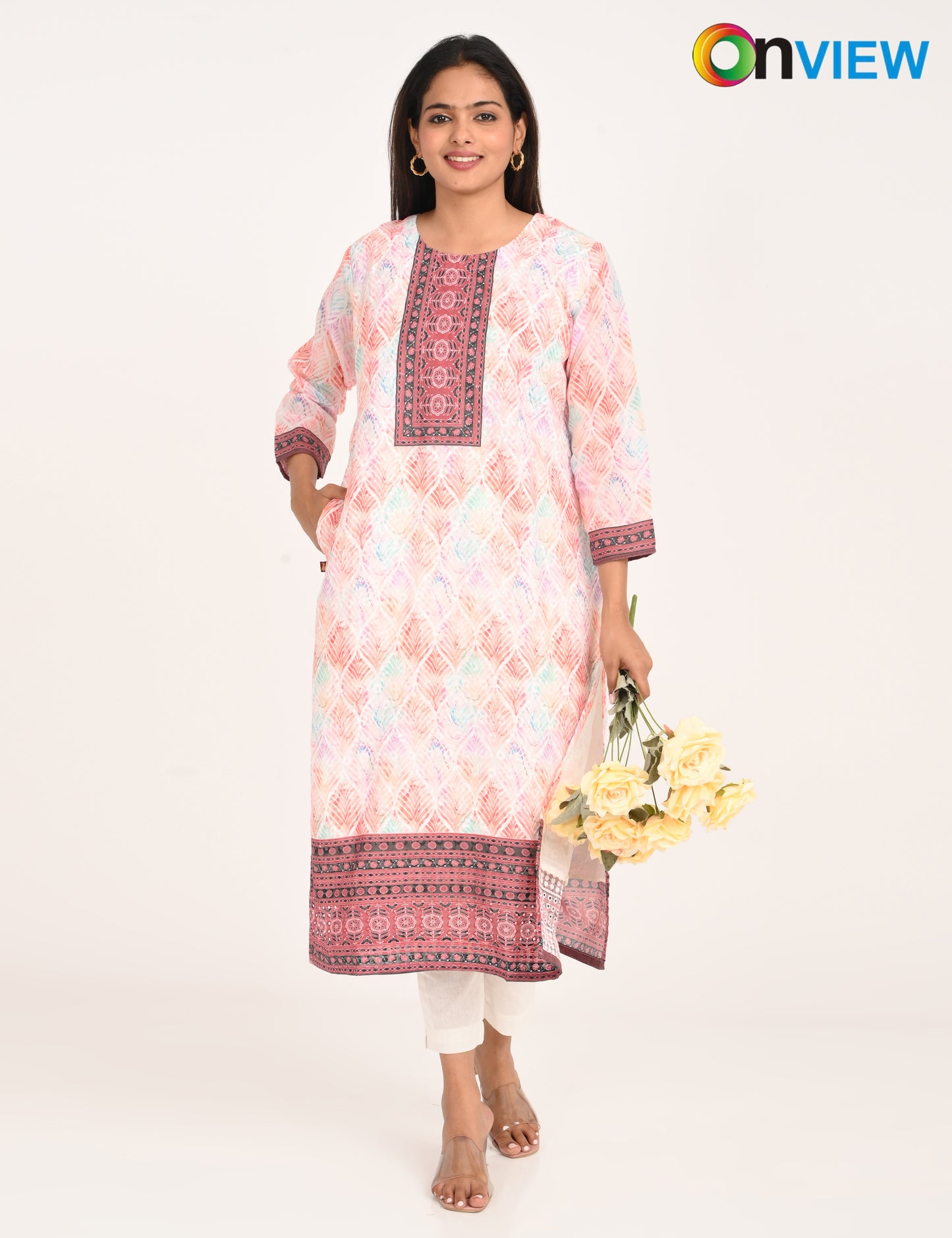 ONVIEW | 511 | COTTON CHIKANKARI WORK WITH DIGITAL PRINT | PACK OF 4