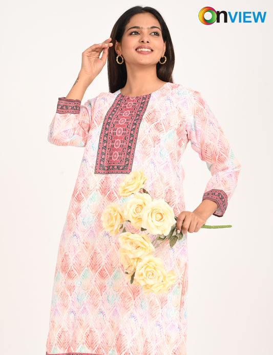 ONVIEW | 511 | COTTON CHIKANKARI WORK WITH DIGITAL PRINT | PACK OF 4