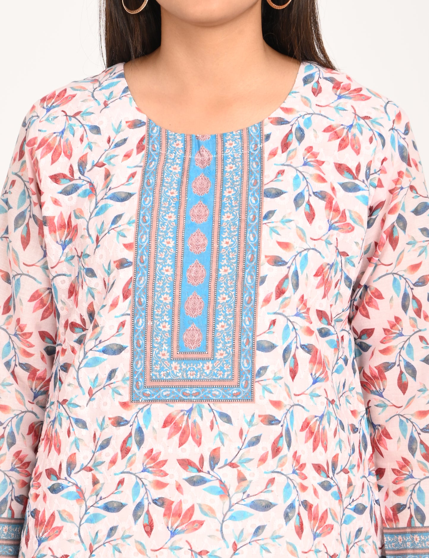 ONVIEW | 513 | COTTON CHIKANKARI WORK WITH DIGITAL PRINT | PACK OF 4