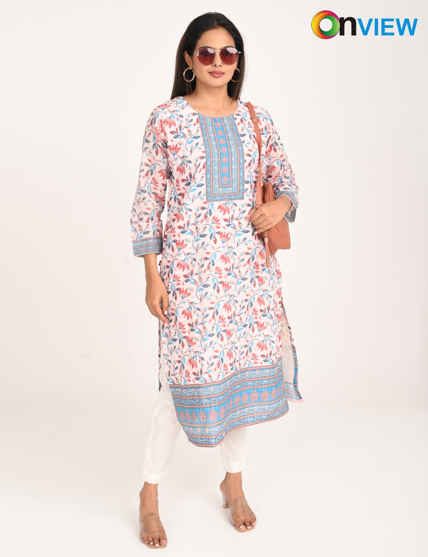 ONVIEW | 513 | COTTON CHIKANKARI WORK WITH DIGITAL PRINT | PACK OF 4
