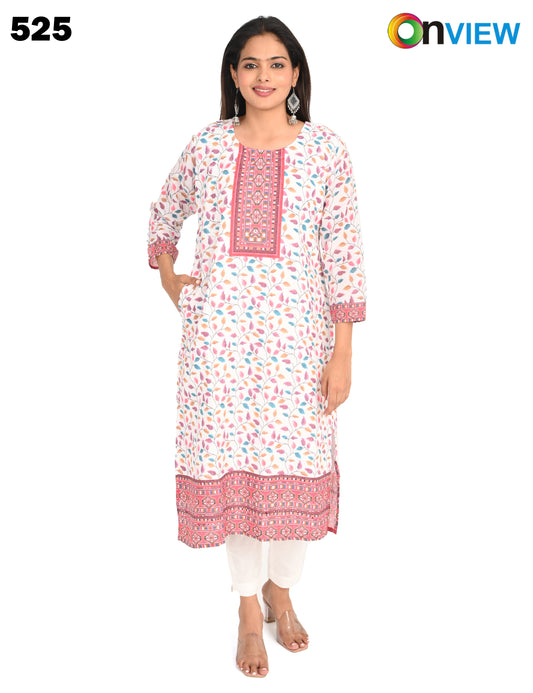 ONVIEW | 525 | COTTON CHIKANKARI WORK WITH DIGITAL PRINT | PACK OF 4