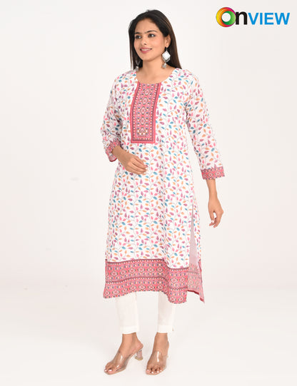 ONVIEW | 525 | COTTON CHIKANKARI WORK WITH DIGITAL PRINT | PACK OF 4