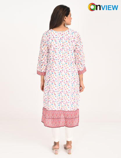 ONVIEW | 525 | COTTON CHIKANKARI WORK WITH DIGITAL PRINT | PACK OF 4