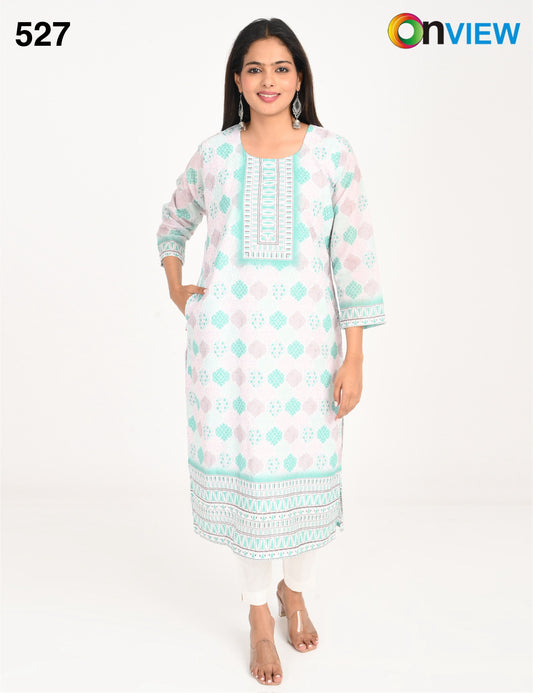 ONVIEW | 527 | COTTON CHIKANKARI WORK WITH DIGITAL PRINT | PACK OF 4