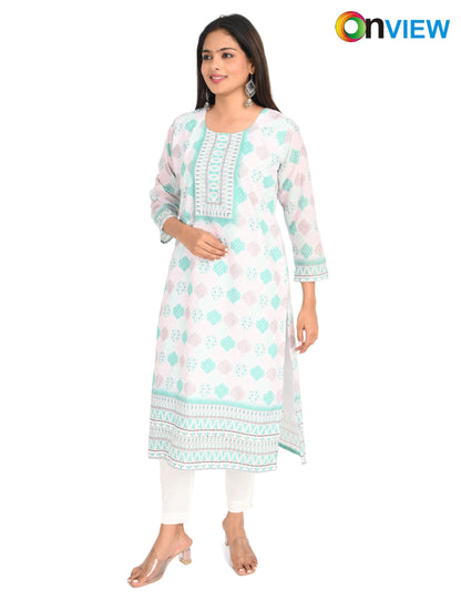 ONVIEW | 527 | COTTON CHIKANKARI WORK WITH DIGITAL PRINT | PACK OF 4