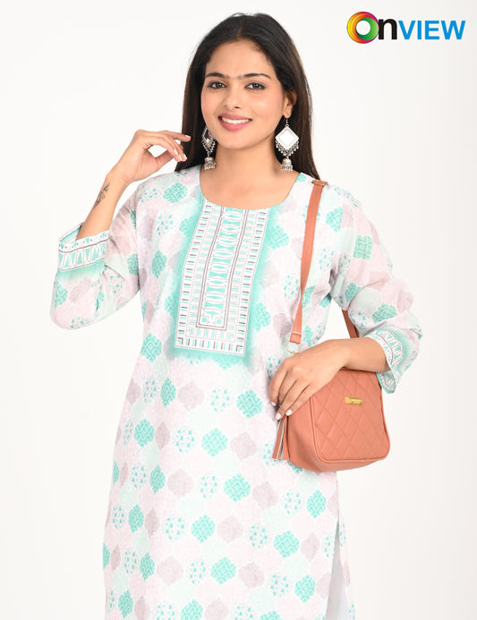 ONVIEW | 527 | COTTON CHIKANKARI WORK WITH DIGITAL PRINT | PACK OF 4