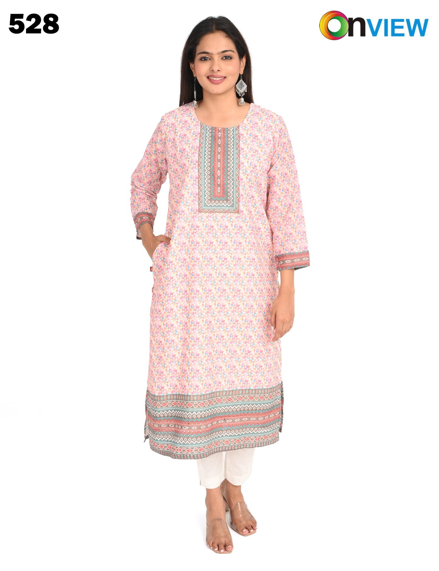 ONVIEW | 528 | COTTON CHIKANKARI WORK WITH DIGITAL PRINT | PACK OF 4