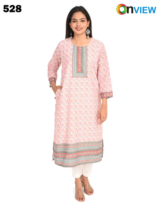 ONVIEW | 528 | COTTON CHIKANKARI WORK WITH DIGITAL PRINT | PACK OF 4