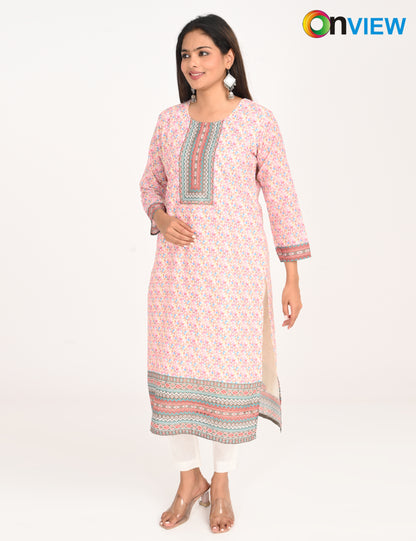 ONVIEW | 528 | COTTON CHIKANKARI WORK WITH DIGITAL PRINT | PACK OF 4