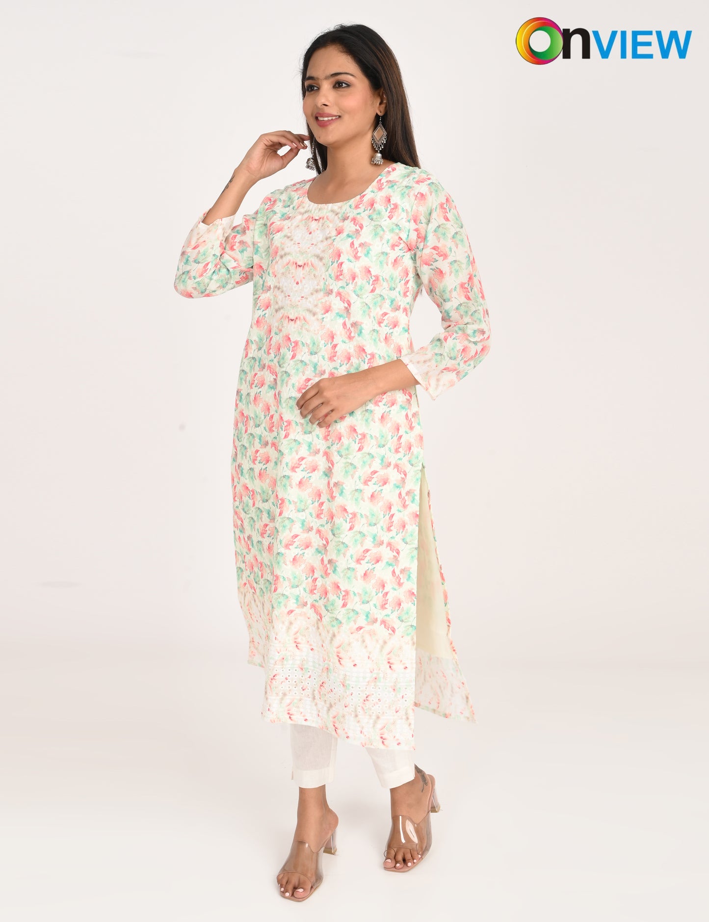 ONVIEW | 529 | COTTON CHIKANKARI WORK WITH DIGITAL PRINT | PACK OF 4