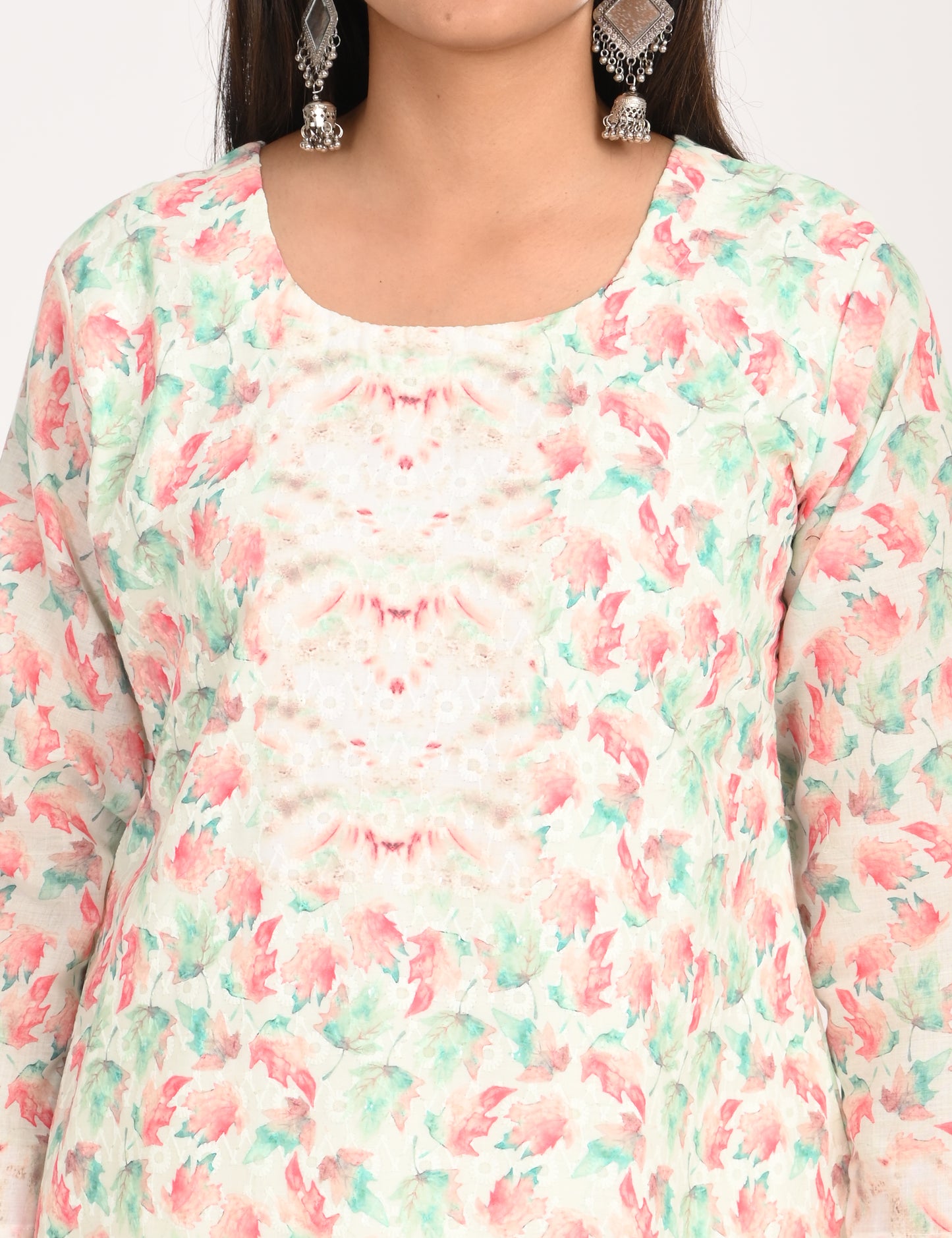 ONVIEW | 529 | COTTON CHIKANKARI WORK WITH DIGITAL PRINT | PACK OF 4