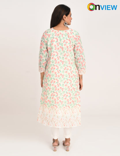 ONVIEW | 529 | COTTON CHIKANKARI WORK WITH DIGITAL PRINT | PACK OF 4