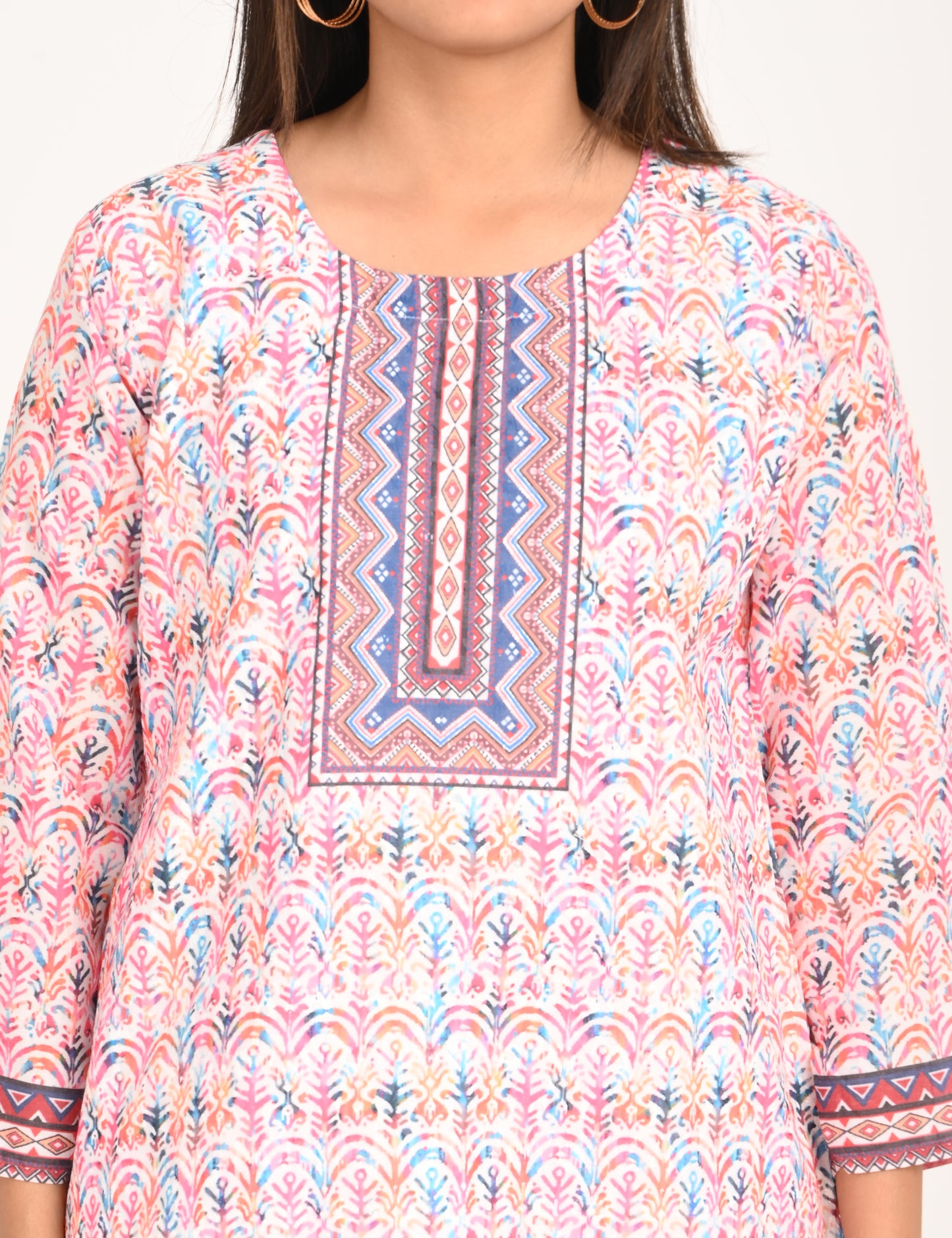 ONVIEW | 530 | COTTON CHIKANKARI WORK WITH DIGITAL PRINT | PACK OF 4