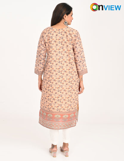 ONVIEW | 546 | COTTON CHIKANKARI WORK WITH DIGITAL PRINT | PACK OF 4