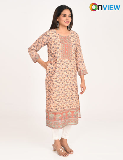 ONVIEW | 546 | COTTON CHIKANKARI WORK WITH DIGITAL PRINT | PACK OF 4