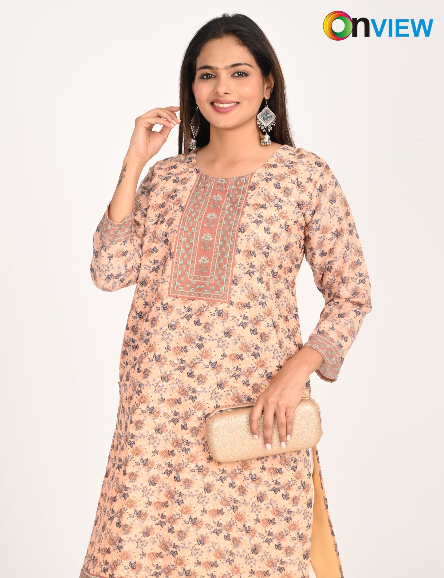 ONVIEW | 546 | COTTON CHIKANKARI WORK WITH DIGITAL PRINT | PACK OF 4
