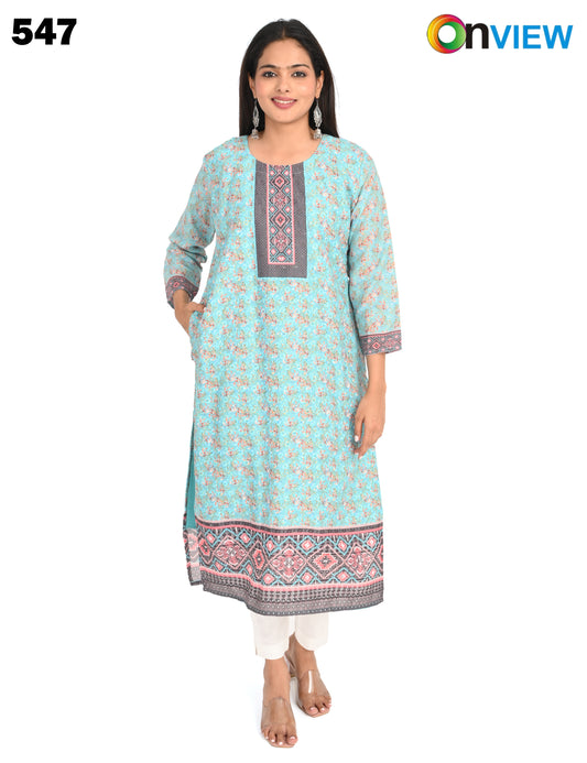 ONVIEW | 547 | COTTON CHIKANKARI WORK WITH DIGITAL PRINT | PACK OF 4