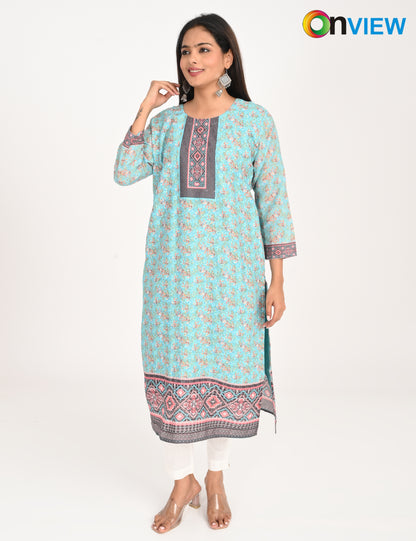 ONVIEW | 547 | COTTON CHIKANKARI WORK WITH DIGITAL PRINT | PACK OF 4