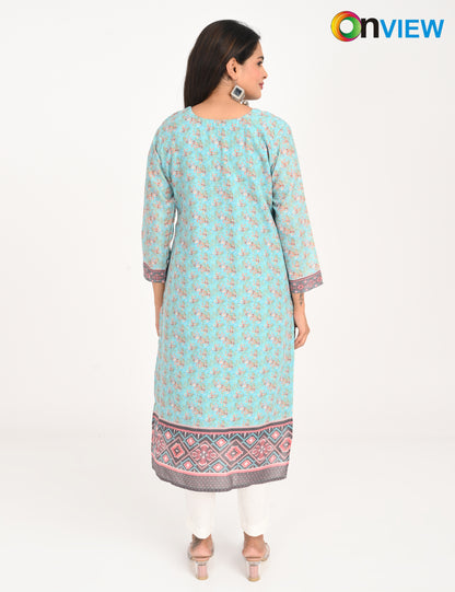 ONVIEW | 547 | COTTON CHIKANKARI WORK WITH DIGITAL PRINT | PACK OF 4