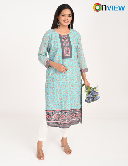 ONVIEW | 547 | COTTON CHIKANKARI WORK WITH DIGITAL PRINT | PACK OF 4