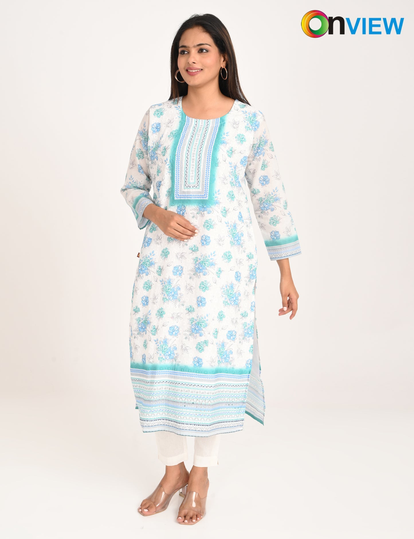 ONVIEW | 548 | COTTON CHIKANKARI WORK WITH DIGITAL PRINT | PACK OF 4