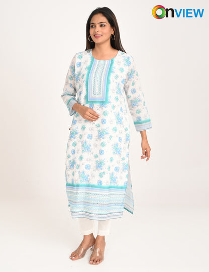 ONVIEW | 548 | COTTON CHIKANKARI WORK WITH DIGITAL PRINT | PACK OF 4