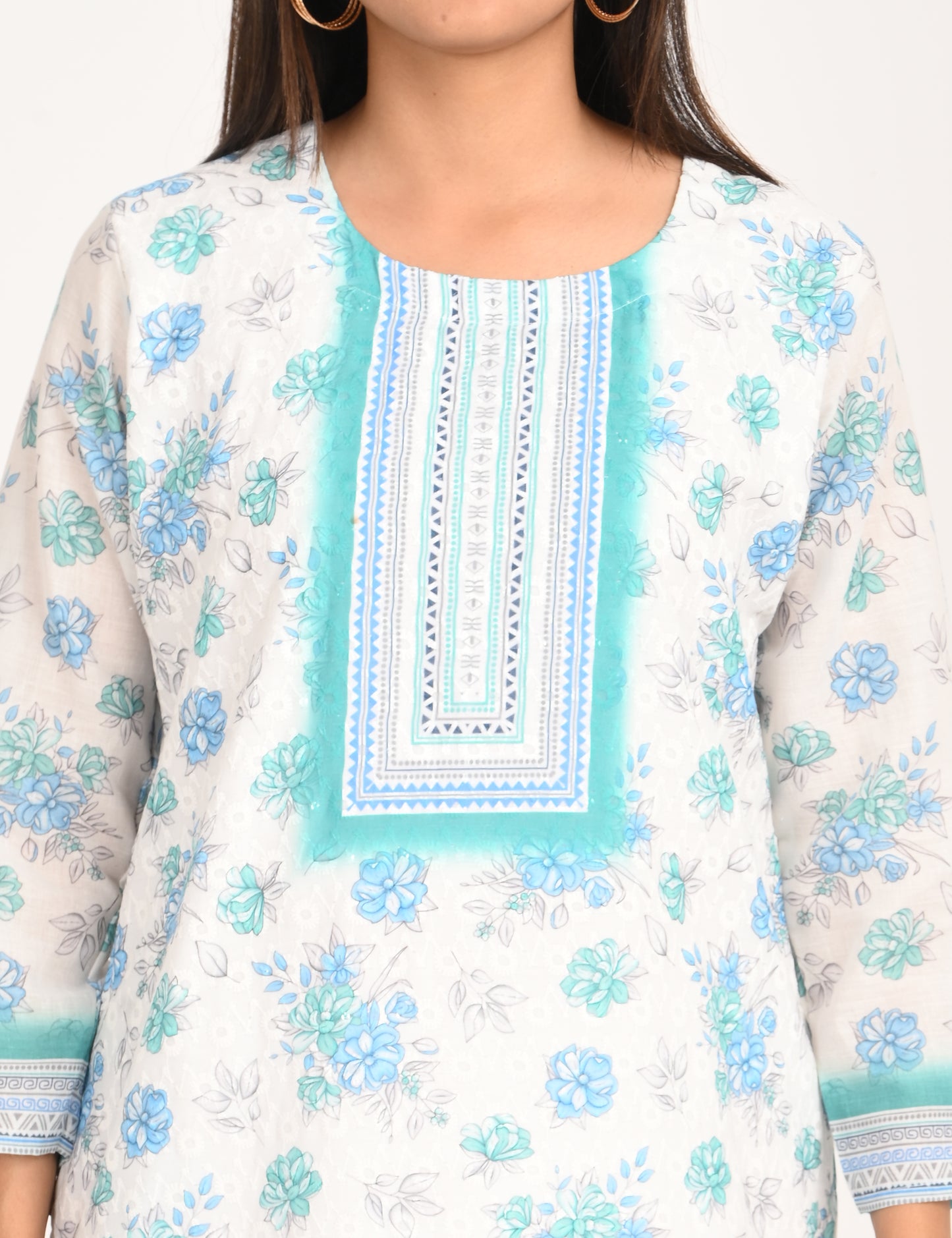 ONVIEW | 548 | COTTON CHIKANKARI WORK WITH DIGITAL PRINT | PACK OF 4