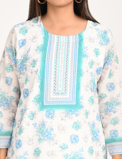 ONVIEW | 548 | COTTON CHIKANKARI WORK WITH DIGITAL PRINT | PACK OF 4