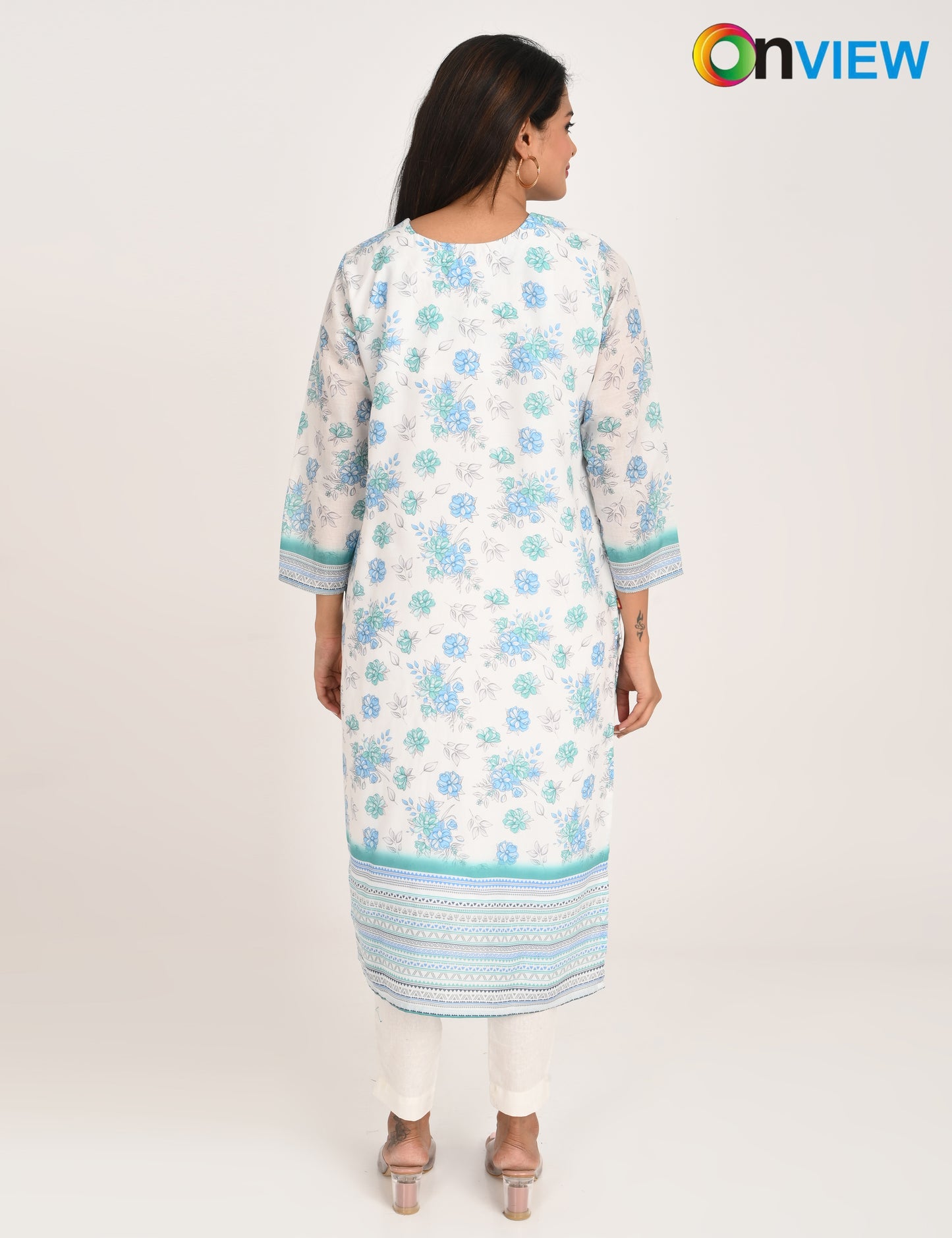ONVIEW | 548 | COTTON CHIKANKARI WORK WITH DIGITAL PRINT | PACK OF 4