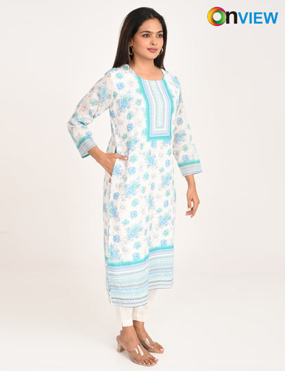 ONVIEW | 548 | COTTON CHIKANKARI WORK WITH DIGITAL PRINT | PACK OF 4
