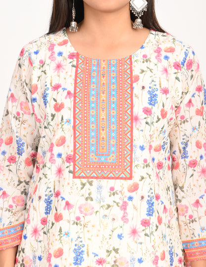 ONVIEW | 549 | COTTON CHIKANKARI WORK WITH DIGITAL PRINT | PACK OF 4