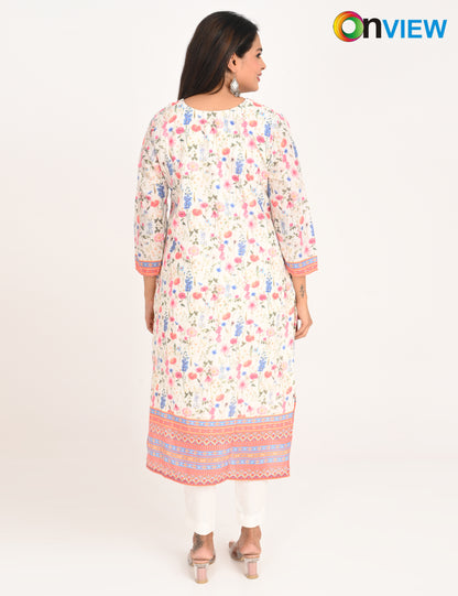 ONVIEW | 549 | COTTON CHIKANKARI WORK WITH DIGITAL PRINT | PACK OF 4