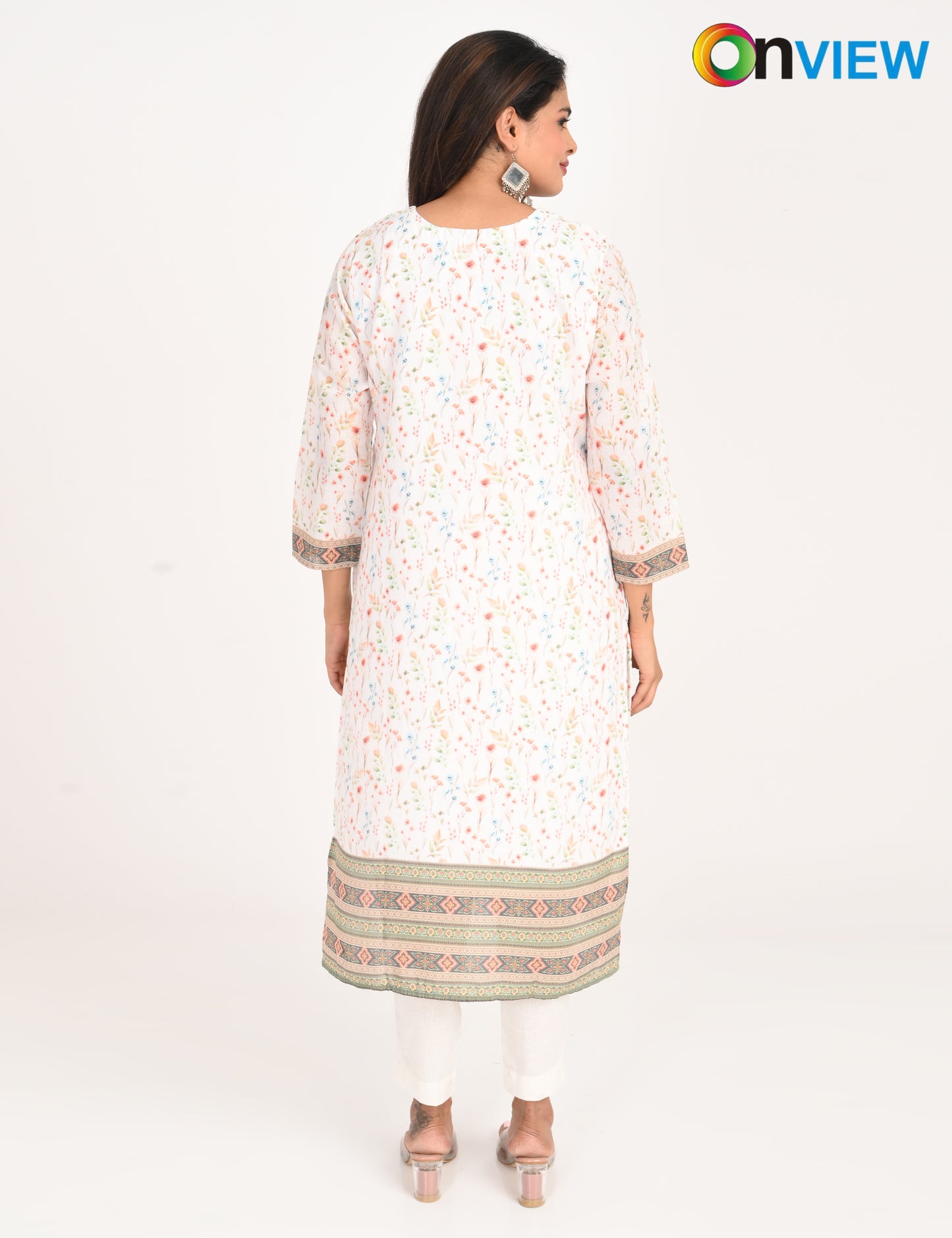 ONVIEW | 550 | COTTON CHIKANKARI WORK WITH DIGITAL PRINT | PACK OF 4