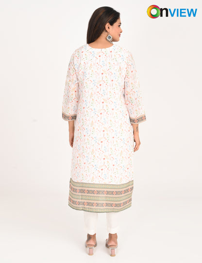 ONVIEW | 550 | COTTON CHIKANKARI WORK WITH DIGITAL PRINT | PACK OF 4