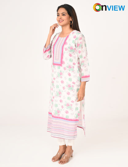 ONVIEW | 989 | COTTON CHIKANKARI WORK WITH DIGITAL PRINT | PACK OF 4