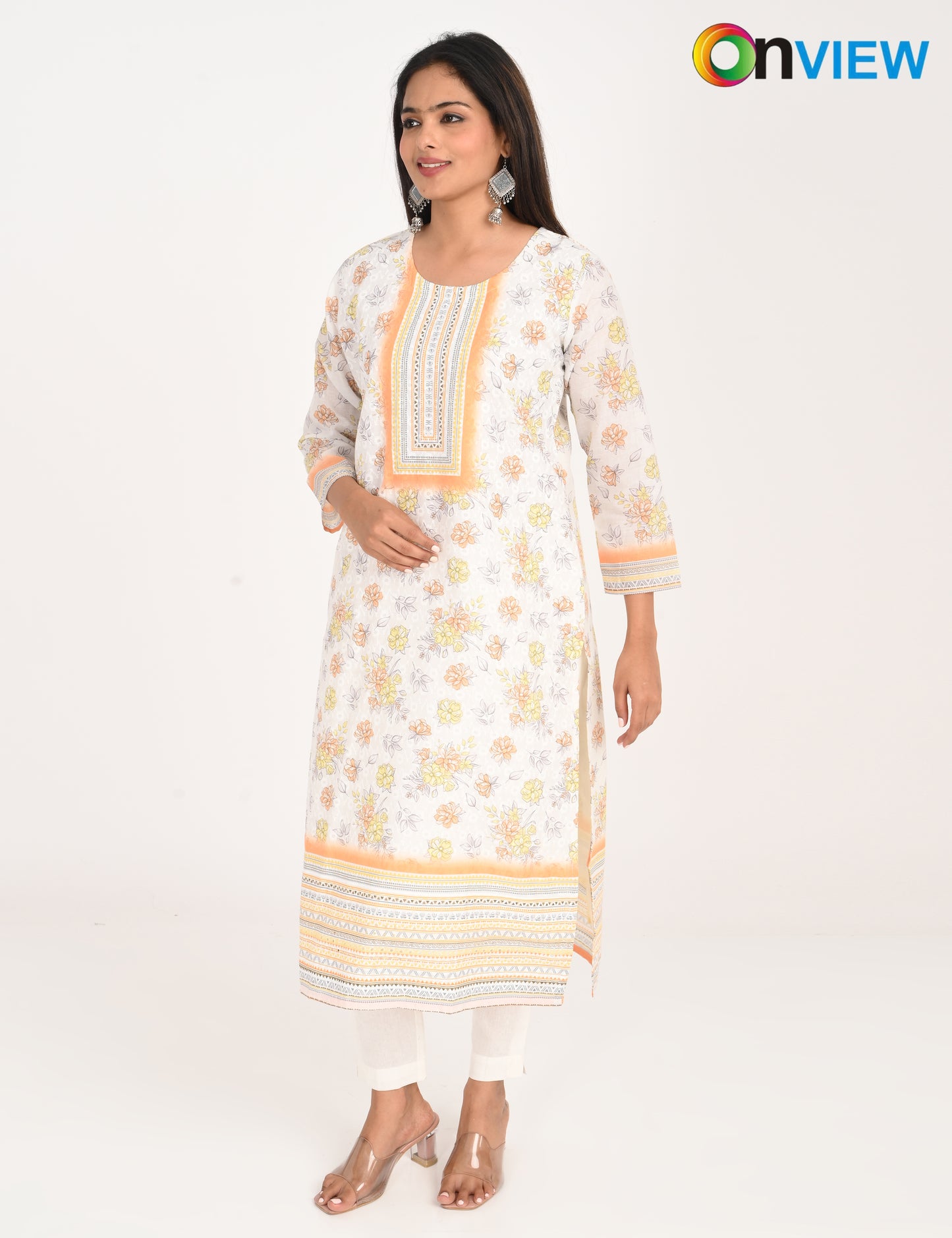 ONVIEW | 991 | COTTON CHIKANKARI WORK WITH DIGITAL PRINT | PACK OF 4