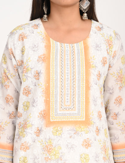 ONVIEW | 991 | COTTON CHIKANKARI WORK WITH DIGITAL PRINT | PACK OF 4