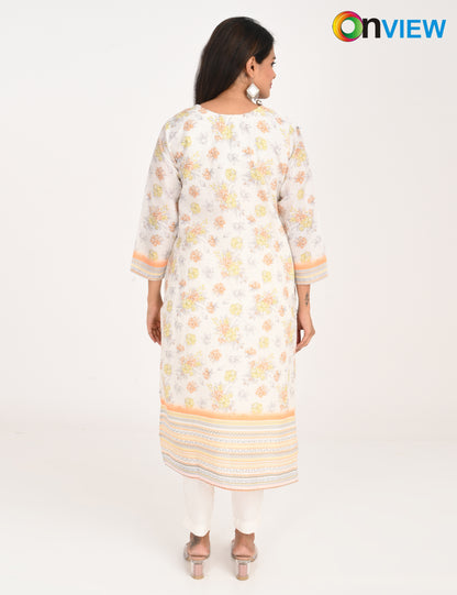 ONVIEW | 991 | COTTON CHIKANKARI WORK WITH DIGITAL PRINT | PACK OF 4