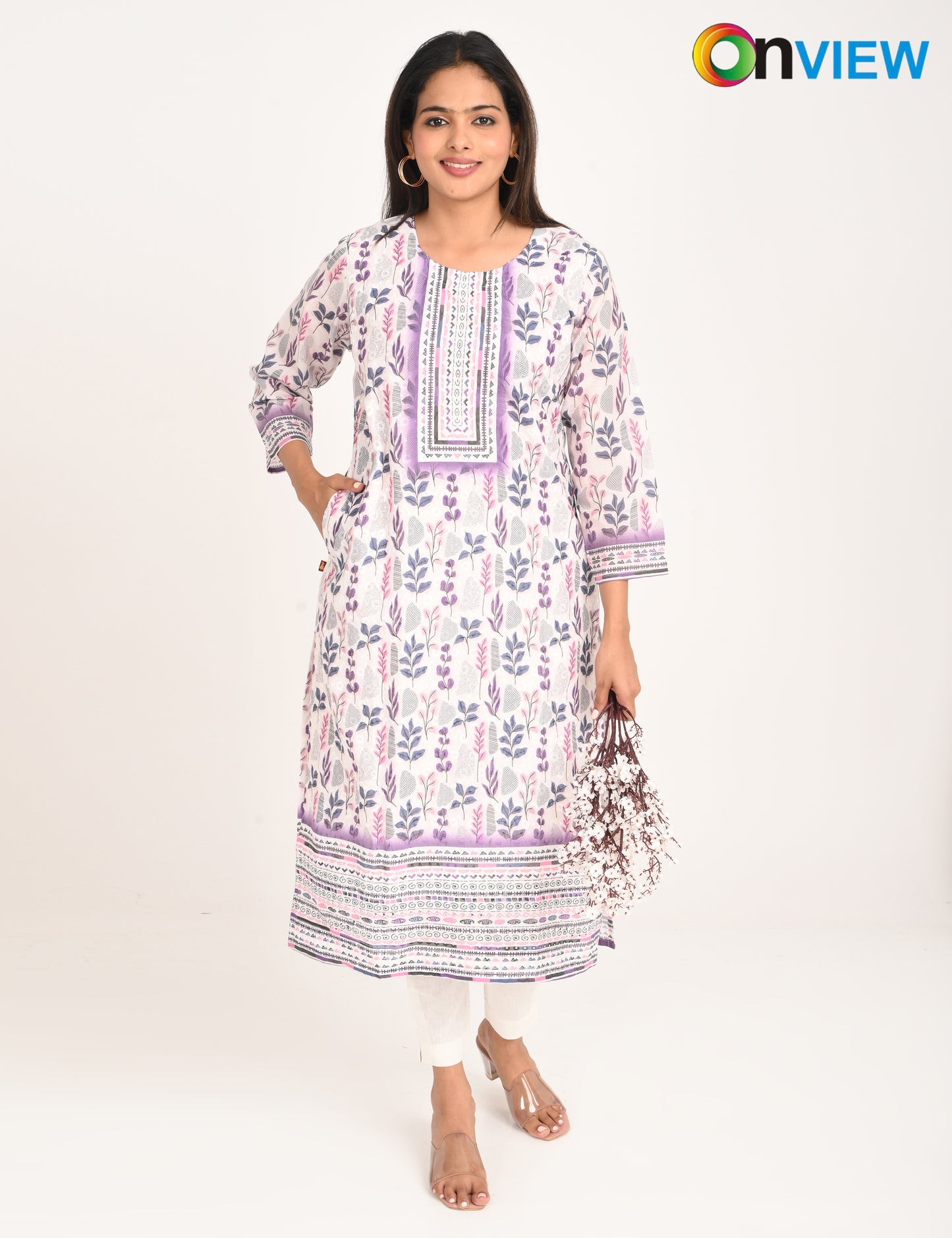 ONVIEW | 992 | COTTON CHIKANKARI WORK WITH DIGITAL PRINT | PACK OF 4