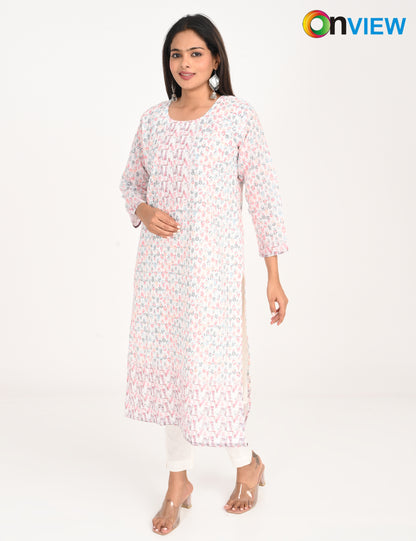 ONVIEW | 993 | COTTON CHIKANKARI WORK WITH DIGITAL PRINT | PACK OF 4