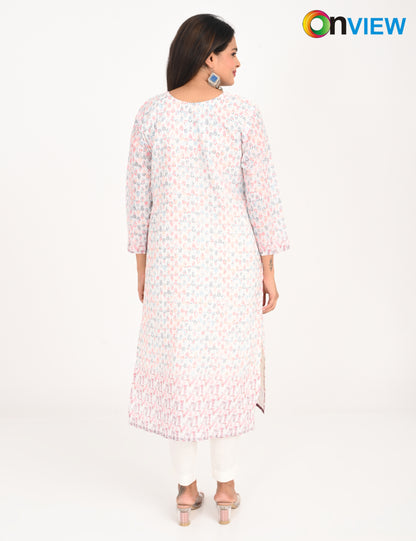 ONVIEW | 993 | COTTON CHIKANKARI WORK WITH DIGITAL PRINT | PACK OF 4