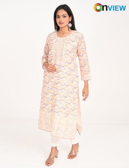 ONVIEW | 994 | COTTON CHIKANKARI WORK WITH DIGITAL PRINT | PACK OF 4
