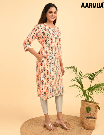 AARVIJA  | 342 | DESIGN NECK WITH POCKET | PACK OF 4