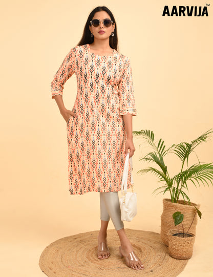 AARVIJA  | 342 | DESIGN NECK WITH POCKET | PACK OF 4