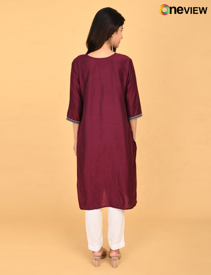 ONVIEW | 1090 | V-NECK EMBROIDERY | PACK OF 4
