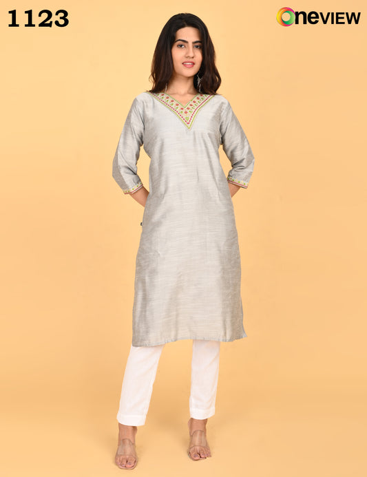 ONVIEW | 1123 | V-NECK EMBROIDERY | PACK OF 4