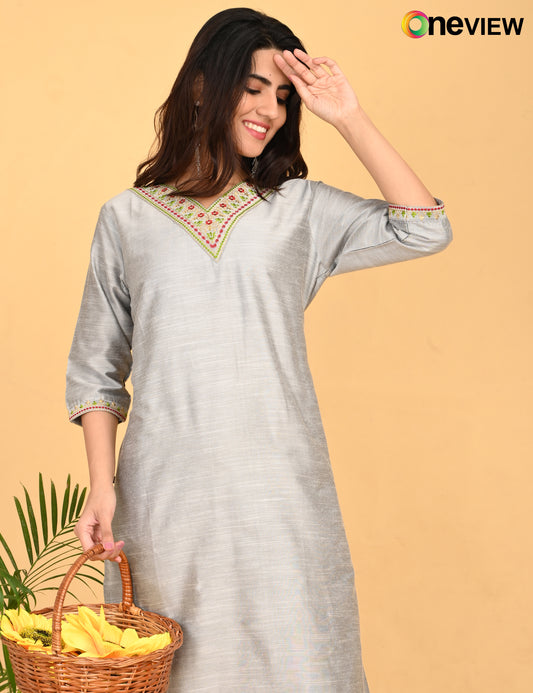 ONVIEW | 1123 | V-NECK EMBROIDERY | PACK OF 4