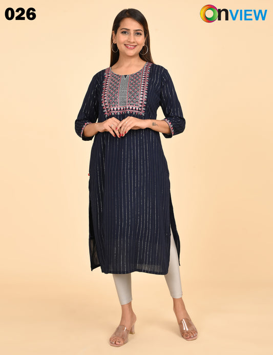 ONVIEW | 026 | BIG EMBROIDERY WITH LINING | PACK OF 6