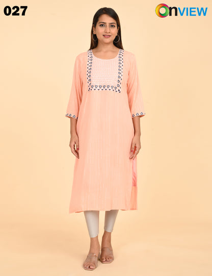 ONVIEW | 027 | BIG EMBROIDERY WITH LINING | PACK OF 6