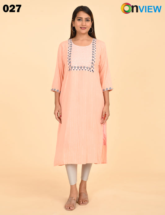ONVIEW | 027 | BIG EMBROIDERY WITH LINING | PACK OF 6